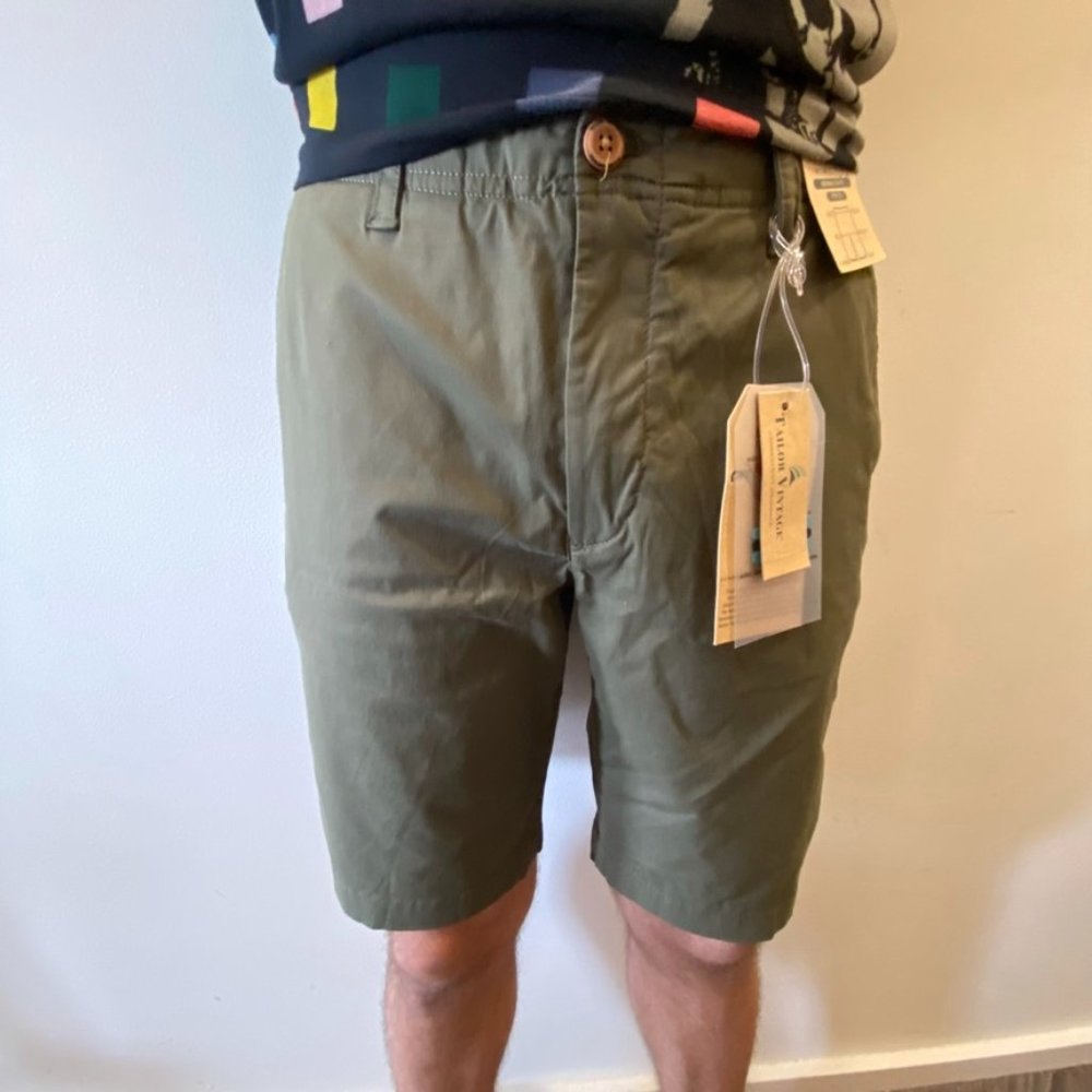Tailor Vintage Olive Moisture Wicking Air Shorts